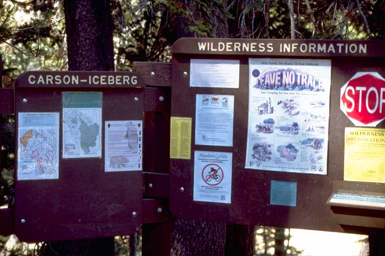 photo, Wilderness sign