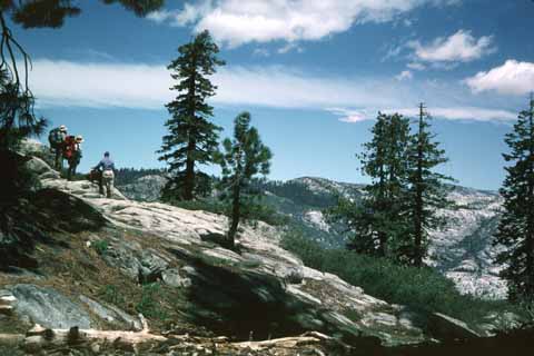 Photo, people overlooking a canyon.