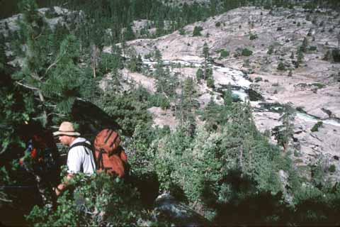 Photo, Carlos, canyon way below.