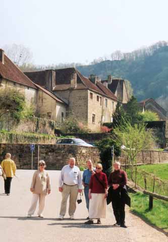 Photo, people on a walk