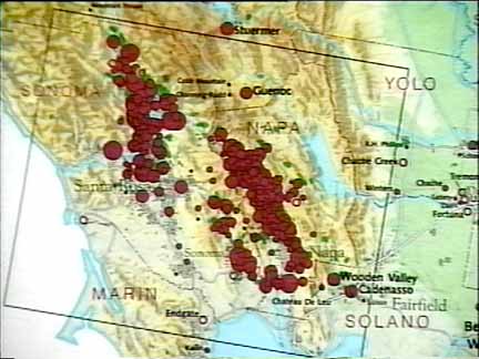 Napa Valley California Map. Napa map