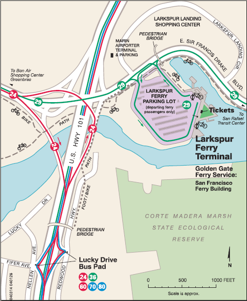 map showing 101 and SFD Blvd.