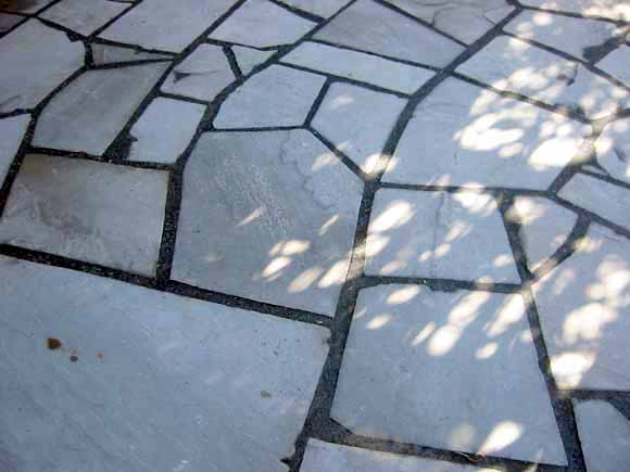 photo of stone patio details
