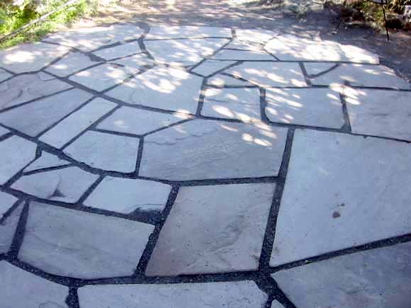 photo of stone patio details