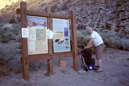 Photograph Stephane at the trailhead.